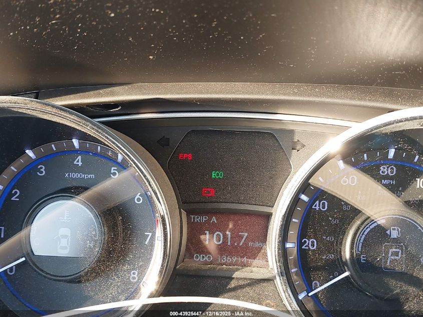 2013 Hyundai Sonata Gls VIN: 5NPEB4AC7DH746308 Lot: 43925447