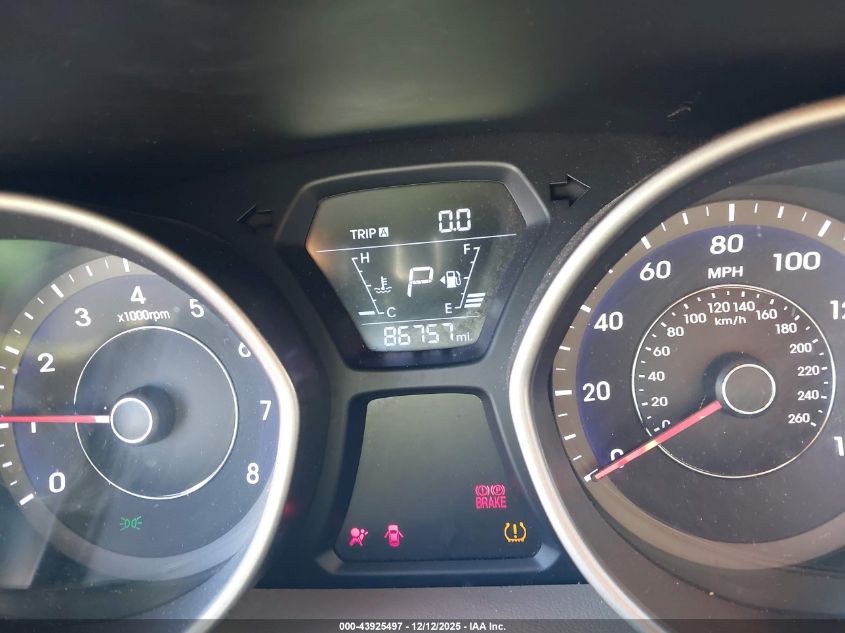 2016 Hyundai Elantra Se VIN: 5NPDH4AE3GH748704 Lot: 43925497