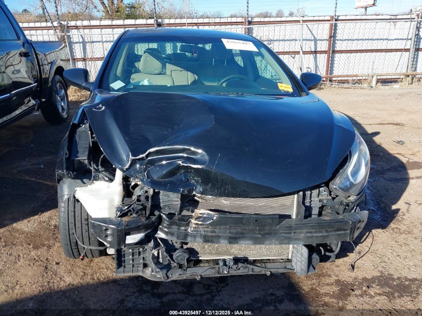 2016 Hyundai Elantra Se VIN: 5NPDH4AE3GH748704 Lot: 43925497