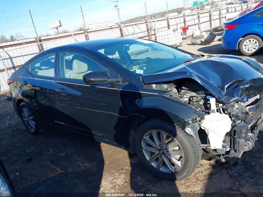 2016 Hyundai Elantra Se VIN: 5NPDH4AE3GH748704 Lot: 43925497