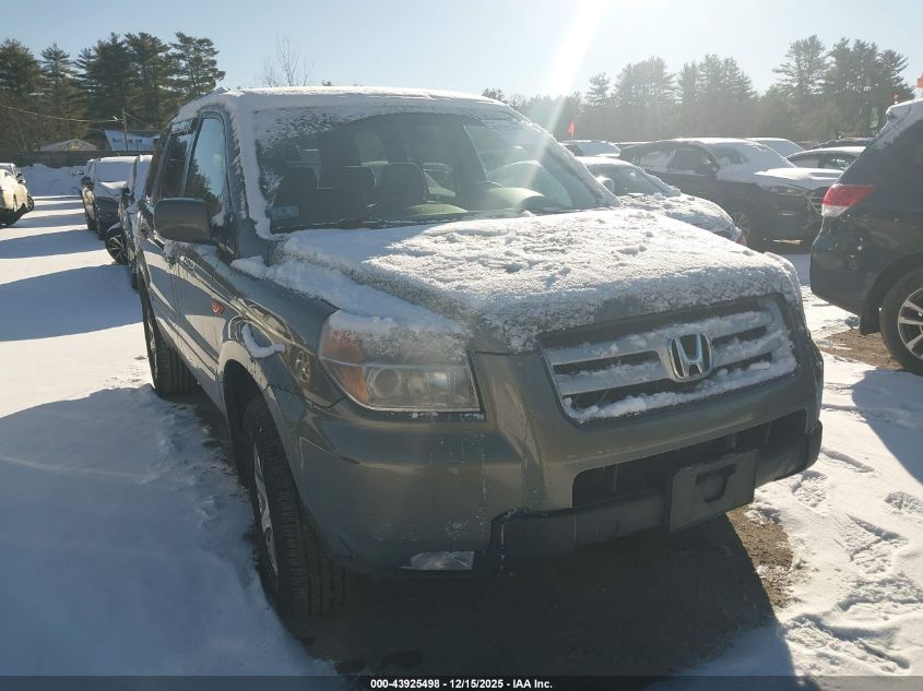 2007 Honda Pilot Ex VIN: 2HKYF18497H525408 Lot: 43925498