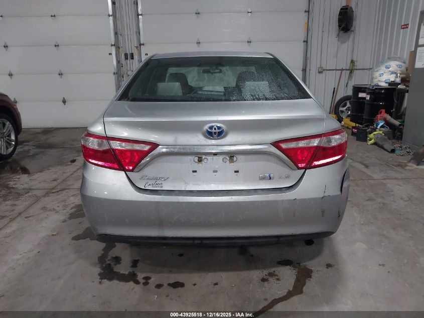 2016 Toyota Camry Hybrid Le VIN: 4T1BD1FK2GU192855 Lot: 43925518