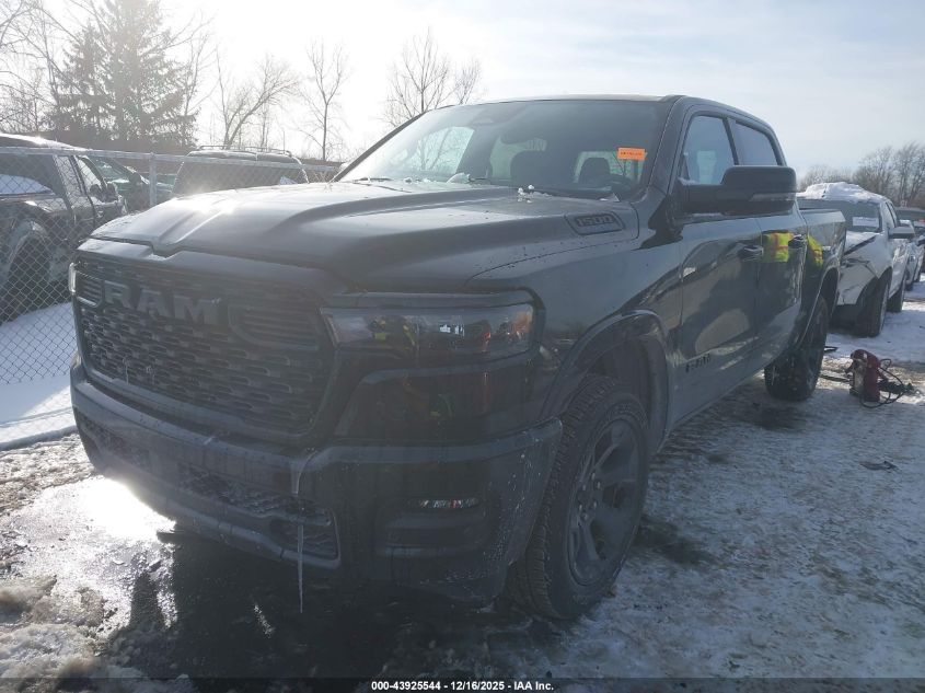 2025 Ram 1500 Big Horn 4X4 5'7 Box VIN: 1C6RRFFG2SN538233 Lot: 43925544