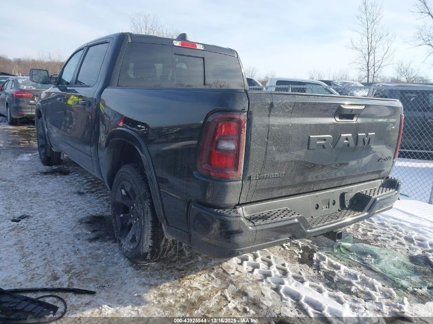 2025 Ram 1500 Big Horn 4X4 5'7 Box VIN: 1C6RRFFG2SN538233 Lot: 43925544