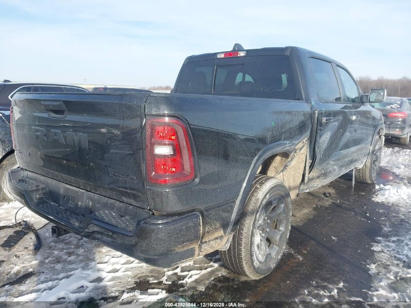 2025 Ram 1500 Big Horn 4X4 5'7 Box VIN: 1C6RRFFG2SN538233 Lot: 43925544