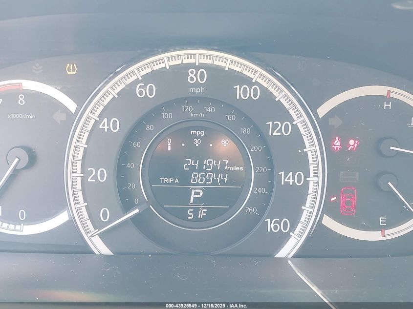 2014 Honda Accord Ex-L VIN: 1HGCR2F86EA300561 Lot: 43925549