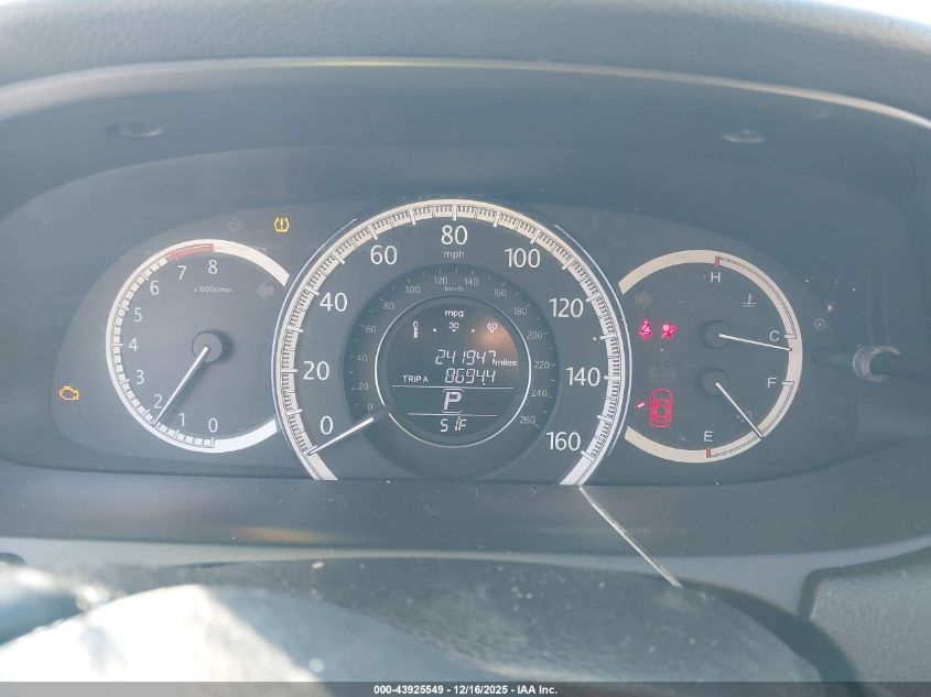 2014 Honda Accord Ex-L VIN: 1HGCR2F86EA300561 Lot: 43925549