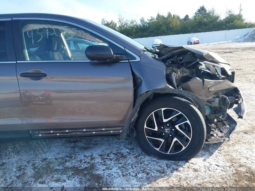 2016 Honda Cr-V Se VIN: 2HKRM3H4XGH530834 Lot: 43925573