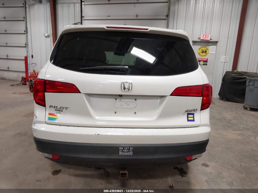 2016 Honda Pilot Ex-L VIN: 5FNYF6H61GB078778 Lot: 43925603