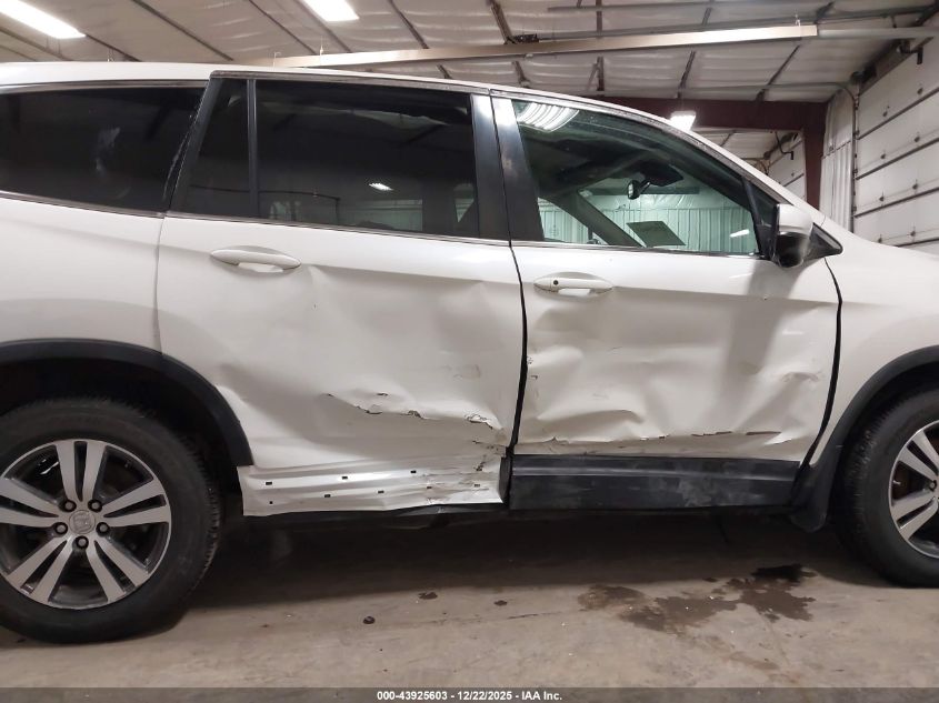 2016 Honda Pilot Ex-L VIN: 5FNYF6H61GB078778 Lot: 43925603