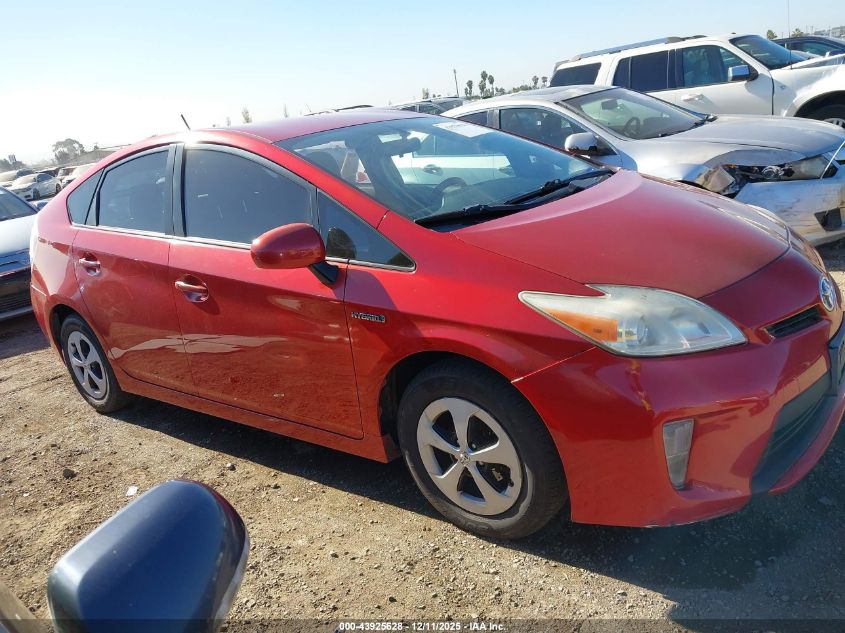 2014 Toyota Prius Two VIN: JTDKN3DU8E0373299 Lot: 43925628