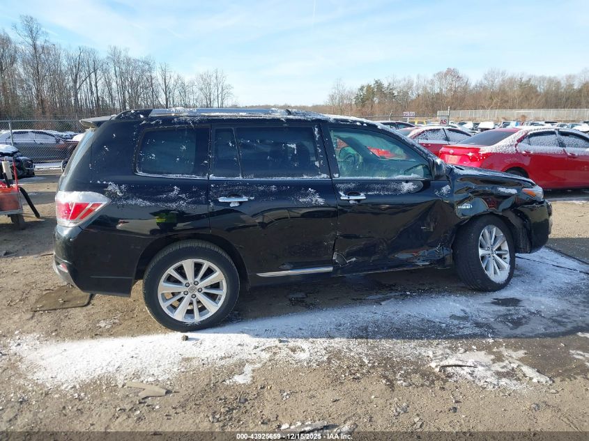 2011 Toyota Highlander Hybrid Limited V6 VIN: JTEDC3EH5B2003956 Lot: 43925659