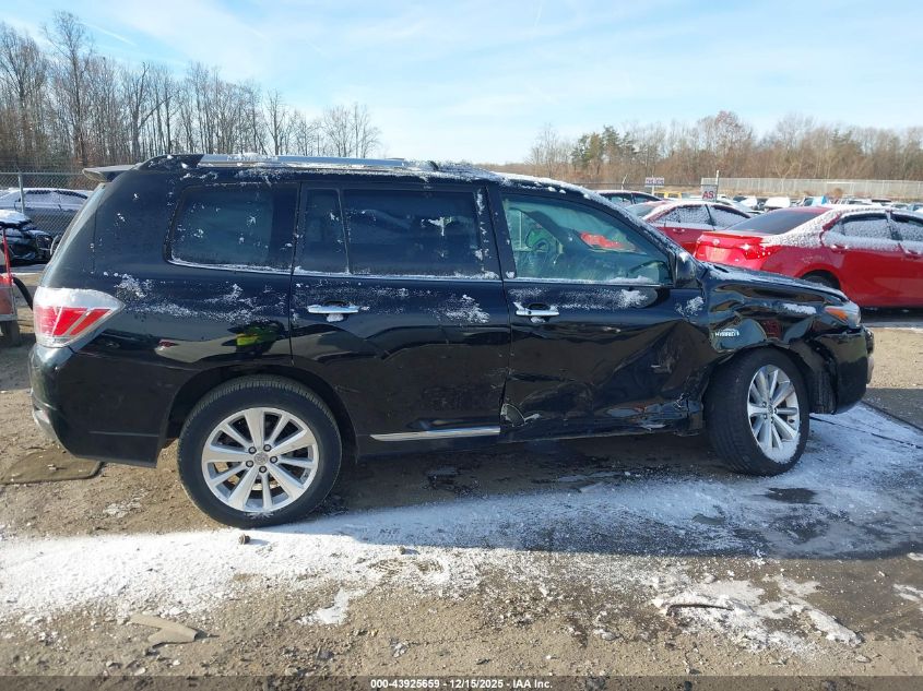 2011 Toyota Highlander Hybrid Limited V6 VIN: JTEDC3EH5B2003956 Lot: 43925659