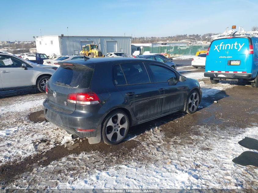 2011 Volkswagen Gti 4-Door Autobahn VIN: WVWHV7AJ9BW128760 Lot: 43925698