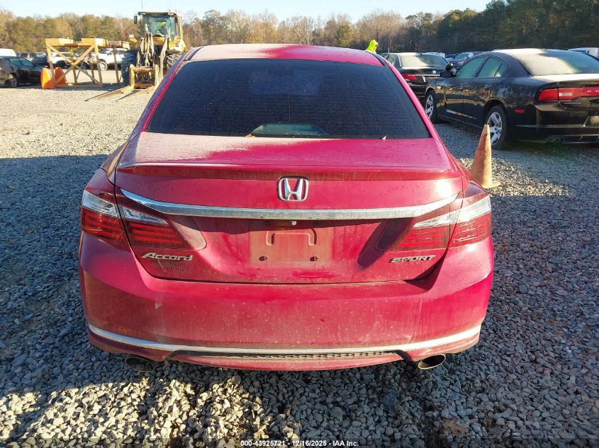 2016 Honda Accord Sport VIN: 1HGCR2F52GA236673 Lot: 43925721