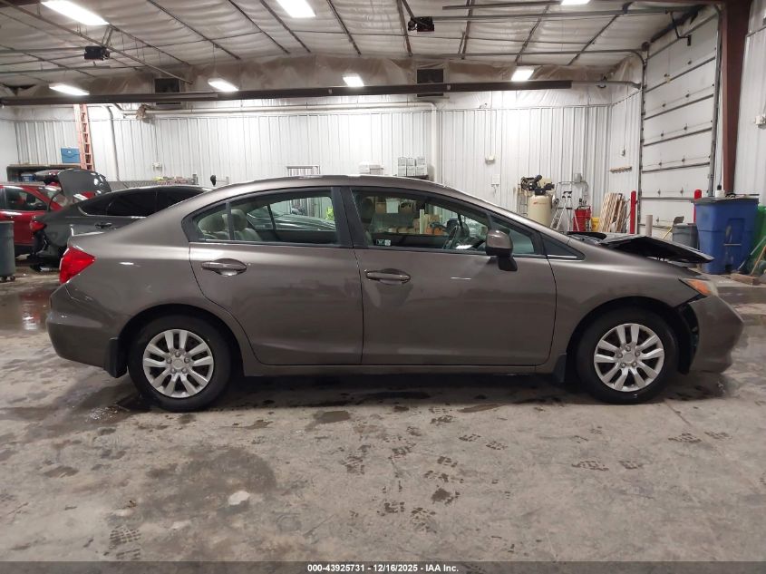 2012 Honda Civic Lx VIN: 19XFB2F55CE004849 Lot: 43925731