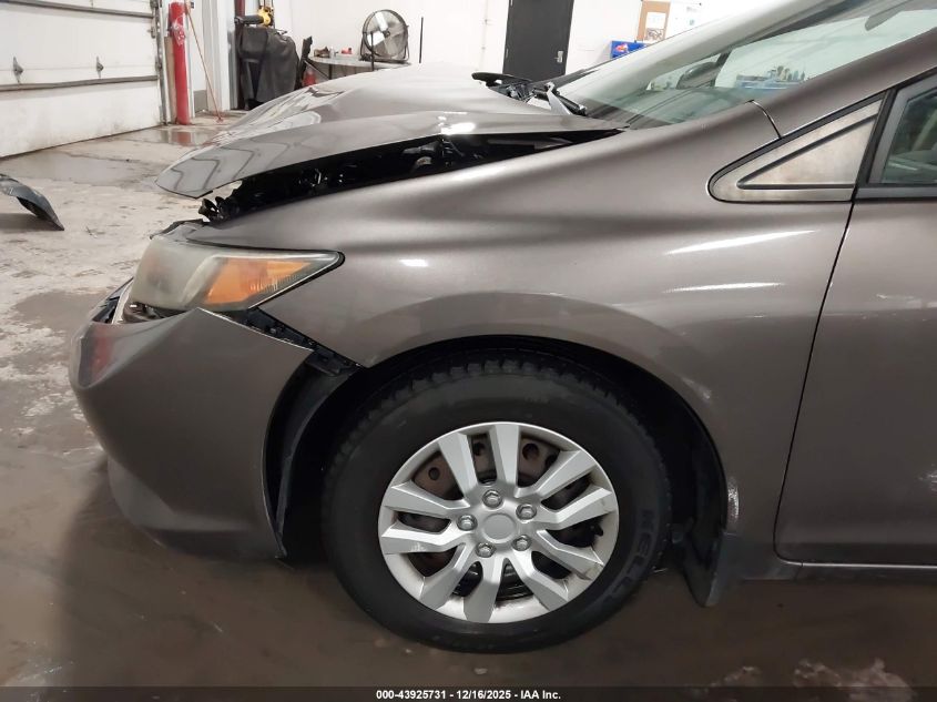 2012 Honda Civic Lx VIN: 19XFB2F55CE004849 Lot: 43925731