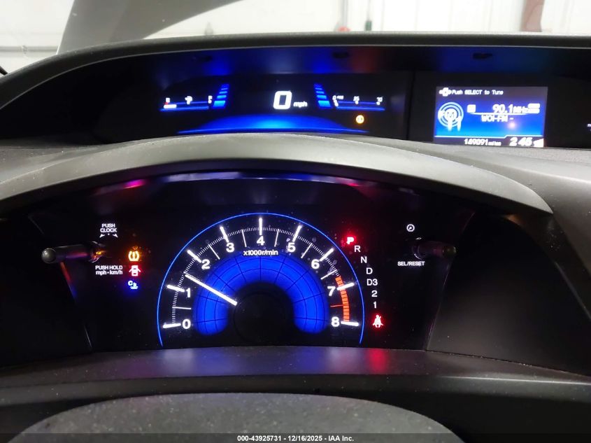 2012 Honda Civic Lx VIN: 19XFB2F55CE004849 Lot: 43925731