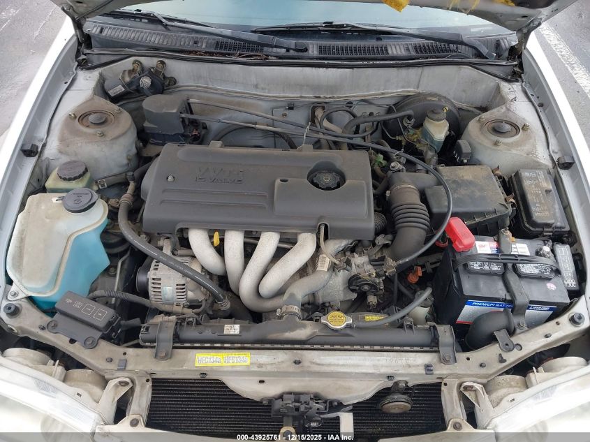 2001 Toyota Corolla S VIN: 1NXBR12E81Z506629 Lot: 43925761