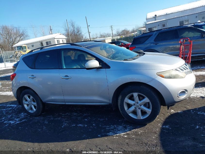 2010 Nissan Murano Sl VIN: JN8AZ1MW1AW100965 Lot: 43925802
