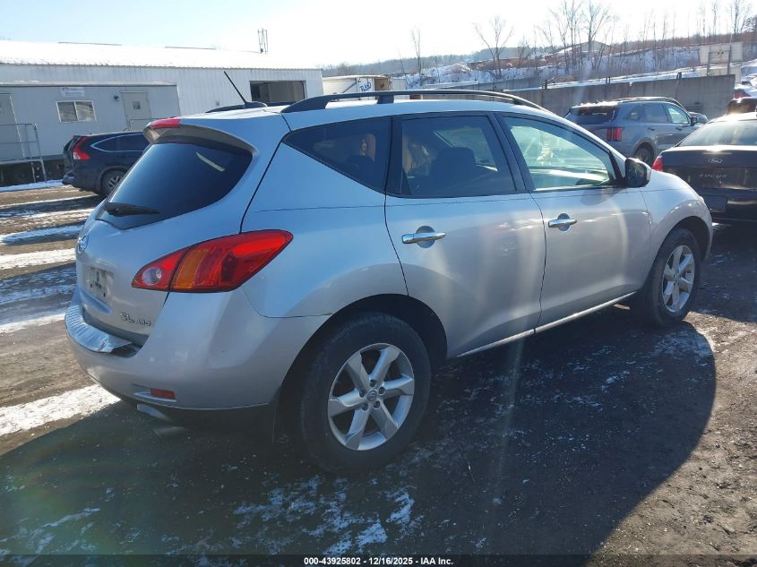 2010 Nissan Murano Sl VIN: JN8AZ1MW1AW100965 Lot: 43925802