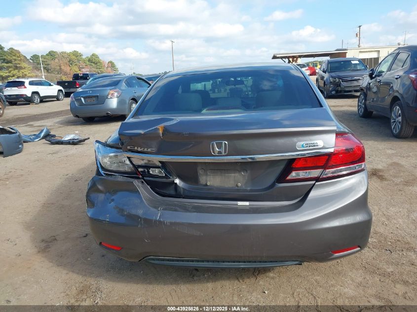 2013 Honda Civic Ex VIN: 19XFB2F81DE050416 Lot: 43925826