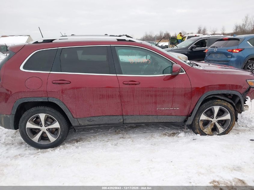 2019 Jeep Cherokee Limited 4X4 VIN: 1C4PJMDX1KD364983 Lot: 43925843