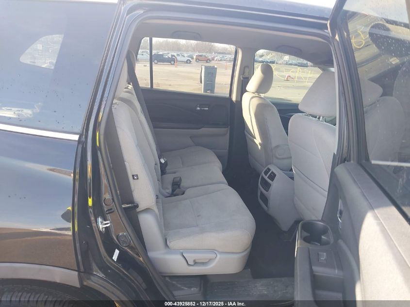 2016 Honda Pilot Ex VIN: 5FNYF6H38GB043404 Lot: 43925852