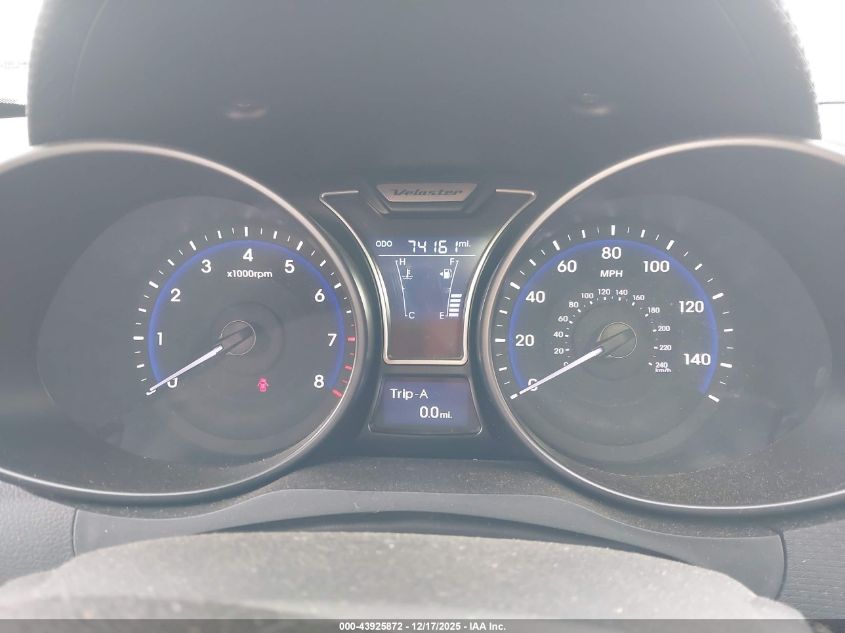 2015 Hyundai Veloster Turbo VIN: KMHTC6AE6FU243133 Lot: 43925872