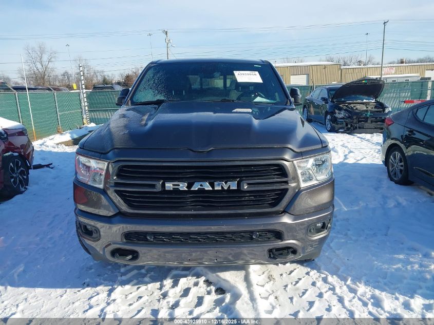 2019 Ram 1500 Big Horn/Lone Star 4X4 5'7 Box VIN: 1C6SRFFT9KN891986 Lot: 43925910