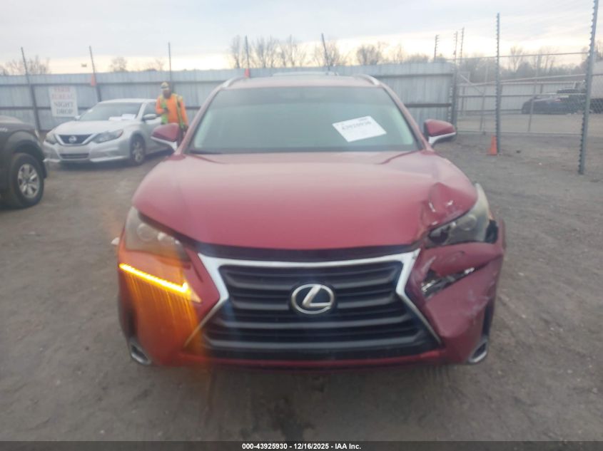 2016 Lexus Nx 200T VIN: JTJYARBZ2G2036140 Lot: 43925930