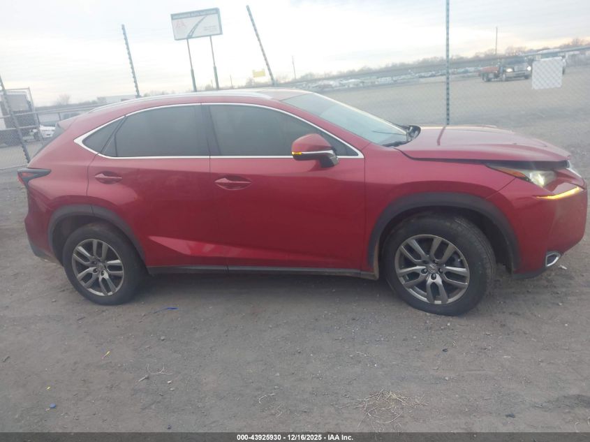 2016 Lexus Nx 200T VIN: JTJYARBZ2G2036140 Lot: 43925930