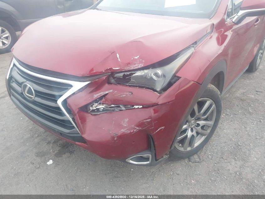 2016 Lexus Nx 200T VIN: JTJYARBZ2G2036140 Lot: 43925930