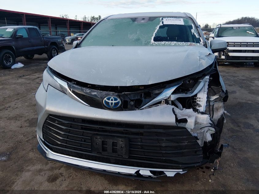 2021 Toyota Sienna Xle VIN: 5TDYSKFC7MS032490 Lot: 43925934