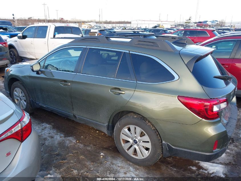 2016 Subaru Outback 2.5I Premium VIN: 4S4BSBFC6G3295772 Lot: 43925984