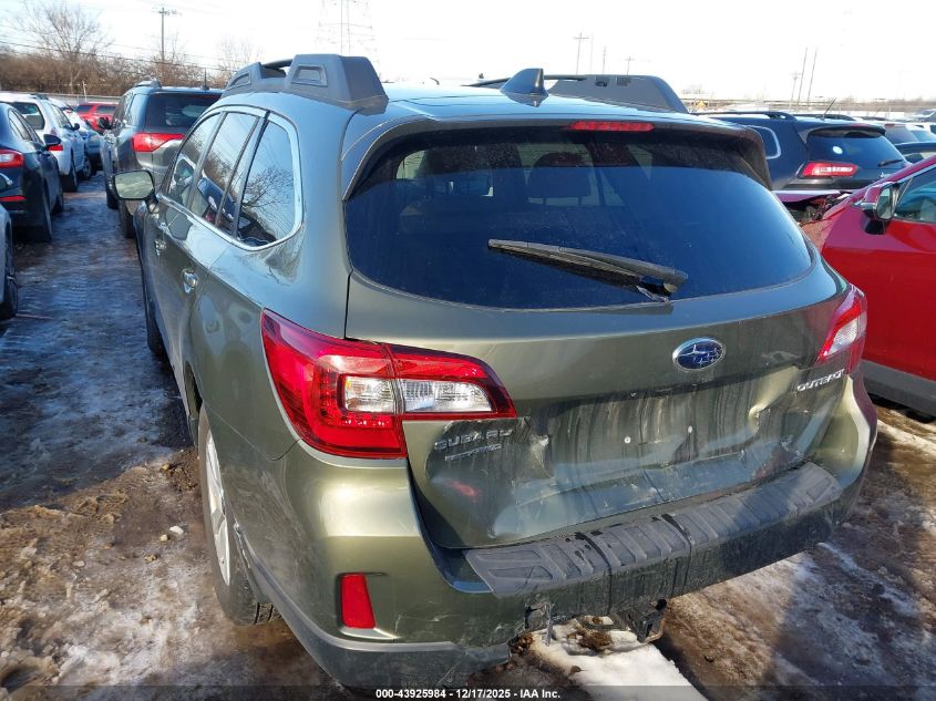 2016 Subaru Outback 2.5I Premium VIN: 4S4BSBFC6G3295772 Lot: 43925984