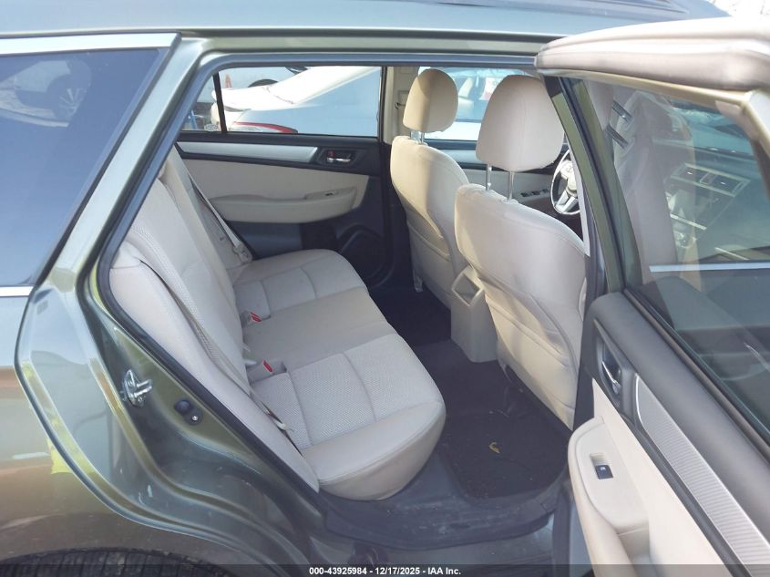 2016 Subaru Outback 2.5I Premium VIN: 4S4BSBFC6G3295772 Lot: 43925984