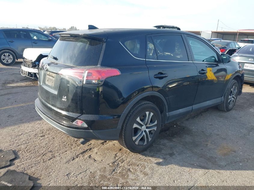 2018 Toyota Rav4 Le VIN: 2T3BFREV2JW707016 Lot: 43925991