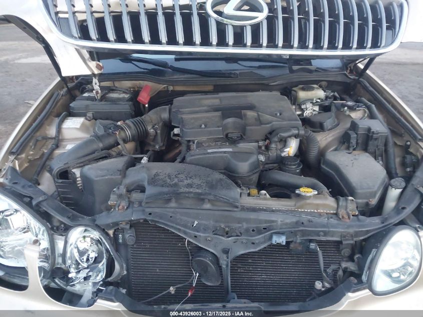 2003 Lexus Gs 300 VIN: JT8BD69S830175099 Lot: 43926003