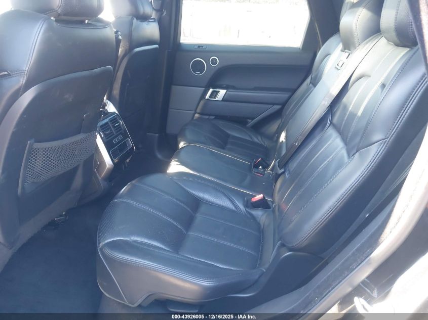 2016 Land Rover Range Rover Sport 3.0L V6 Supercharged Hse VIN: SALWR2PF0GA115619 Lot: 43926005