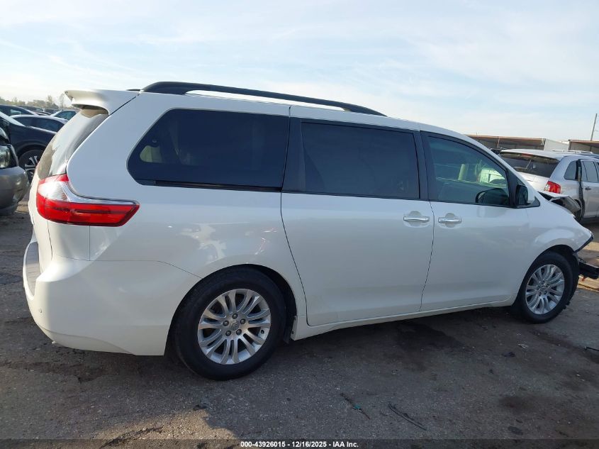 2015 Toyota Sienna Xle Premium 8 Passenger VIN: 5TDYK3DC9FS666699 Lot: 43926015