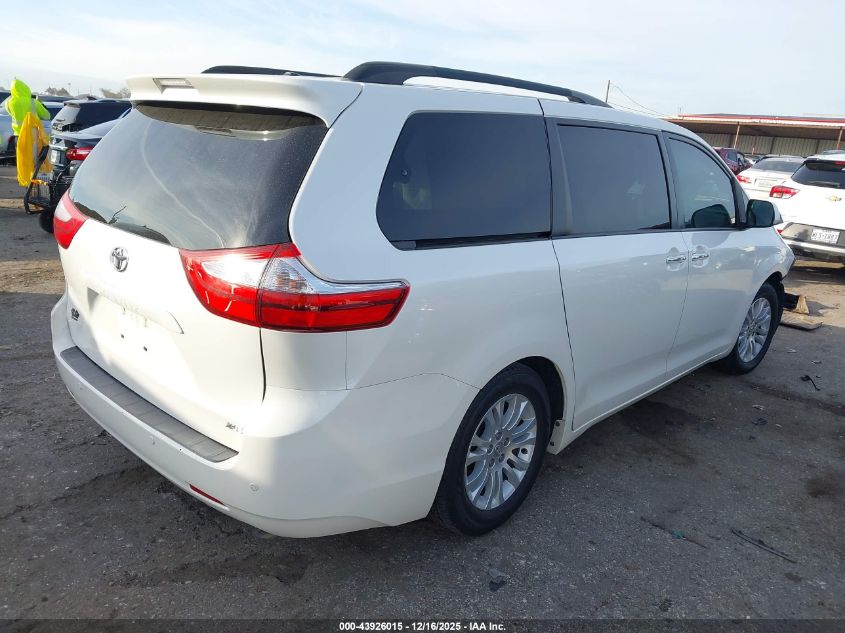 2015 Toyota Sienna Xle Premium 8 Passenger VIN: 5TDYK3DC9FS666699 Lot: 43926015