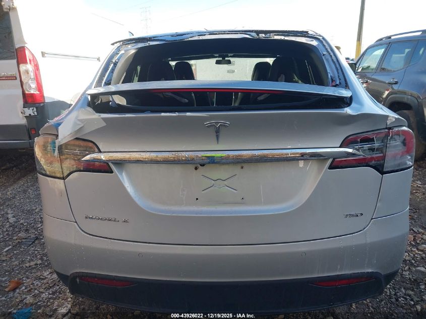 2016 Tesla Model X 60D/70D/75D/90D/P100D VIN: 5YJXCBE2XGF017668 Lot: 43926022