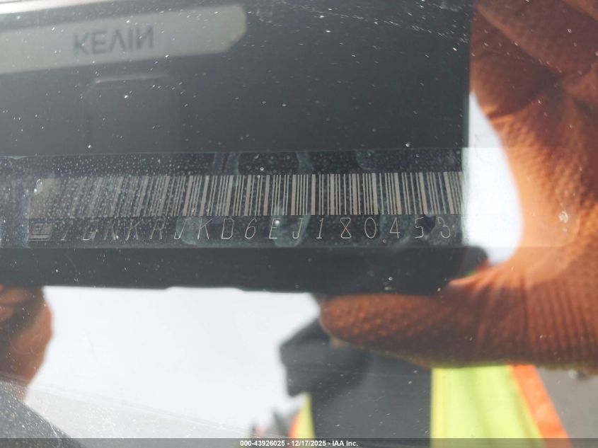 2014 Chevrolet Traverse Ltz VIN: 1GNKRJKD6EJ180453 Lot: 43926025