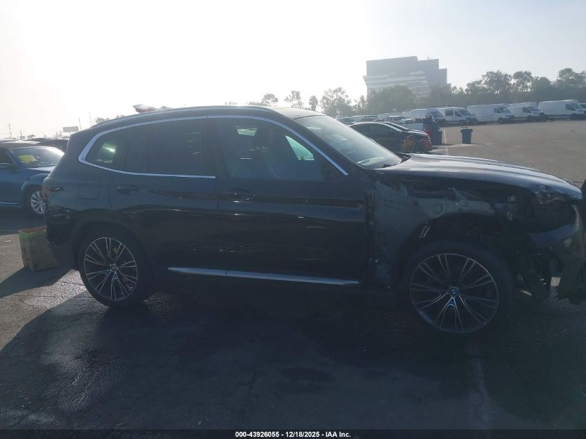 2022 BMW X3 xDrive30I VIN: 5UX53DP04N9K79772 Lot: 43926055