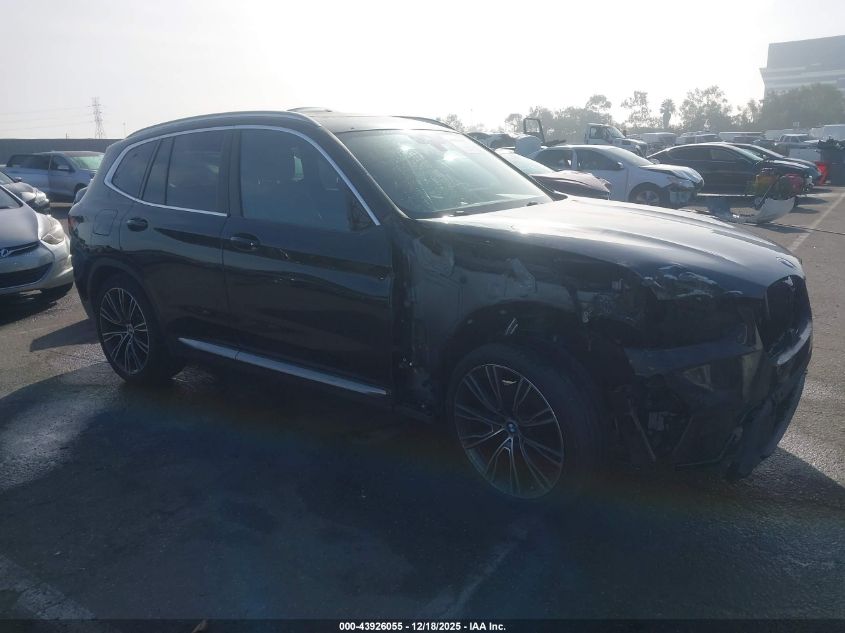 2022 BMW X3 xDrive30I VIN: 5UX53DP04N9K79772 Lot: 43926055