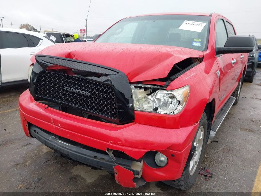 2008 Toyota Tundra Limited 5.7L V8 VIN: 5TFEV58128X053108 Lot: 43926073