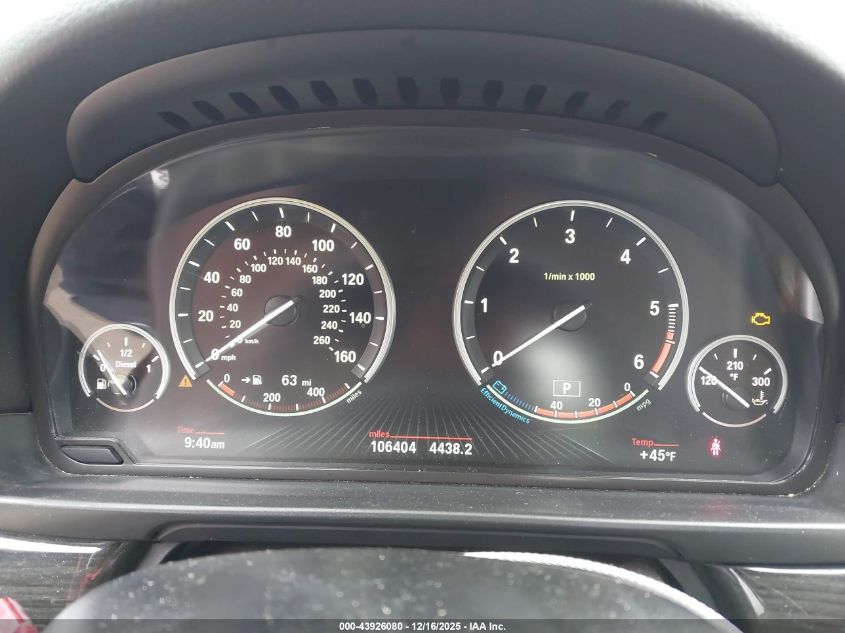 2016 BMW 535D VIN: WBAXA5C59GG042164 Lot: 43926080