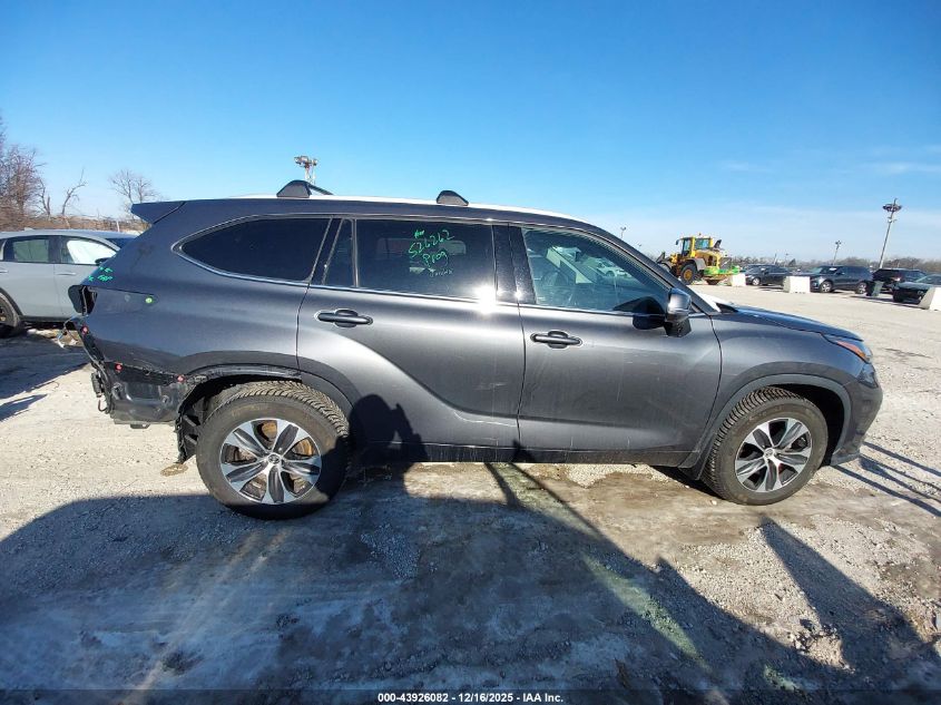 2022 Toyota Highlander Xle VIN: 5TDGZRBH9NS589162 Lot: 43926082