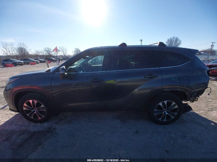 2022 Toyota Highlander Xle VIN: 5TDGZRBH9NS589162 Lot: 43926082